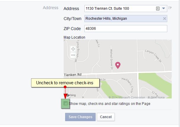 how to get check ins on facebook page