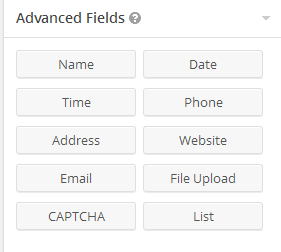 Gravity Forms Advanced Fields