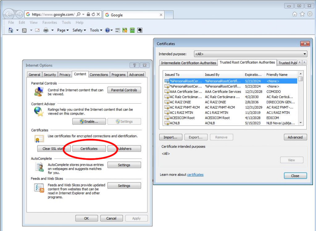 View SSL Certificate In IE