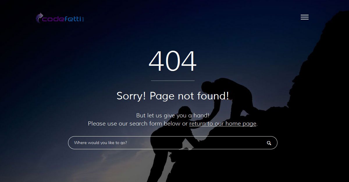 Create WordPress Custom 404 Page