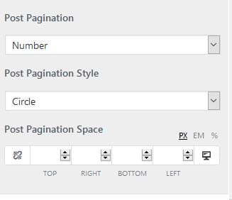 Astra Post Pagination Settings