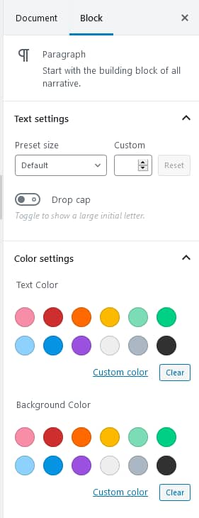 Custom Color Palette for Gutenberg - Foxtrot Media, Inc.