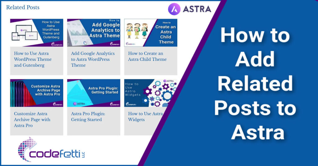 Sample of Related Posts with Text: How to Add Related Posts to Astra