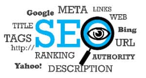 Word Cloud with SEO, META, Lnks, Title Tags, Ranking, Authority